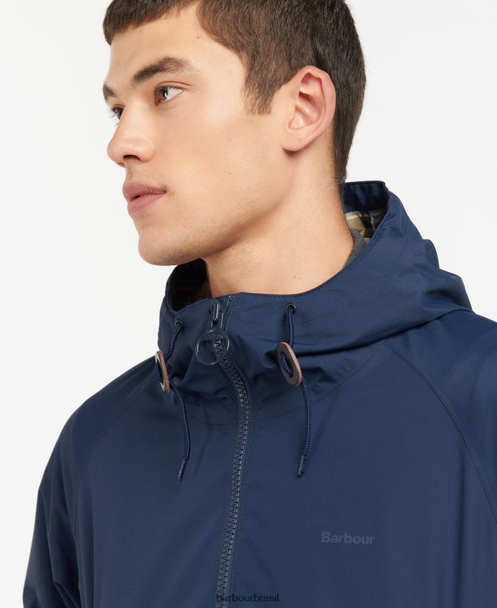roupas Barbour jaqueta impermeável dormus com capuz marinho/vestido homens NH4442188