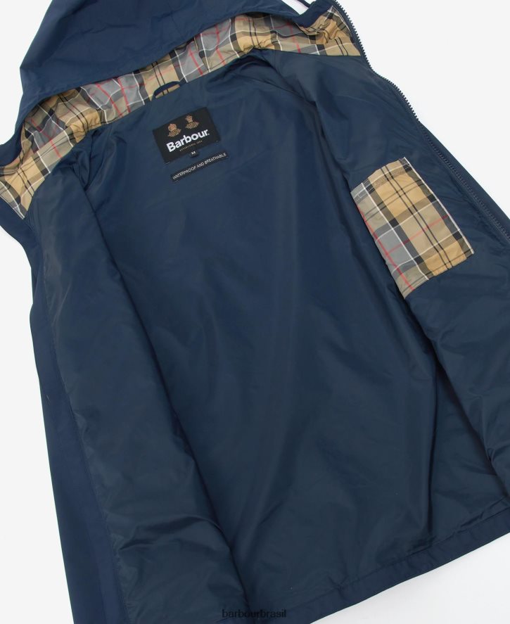 roupas Barbour jaqueta impermeável dormus com capuz marinho/vestido homens NH4442188