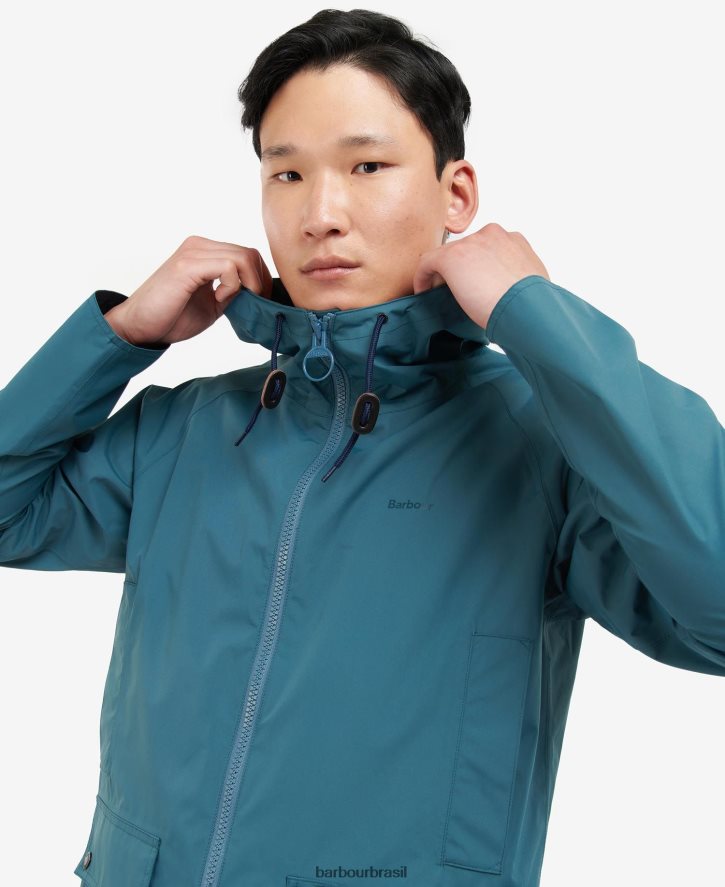 roupas Barbour jaqueta impermeável dormus com capuz marinho/vestido homens NH4442212