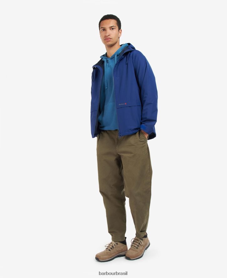 roupas Barbour jaqueta impermeável pockle azul escuro homens NH4442180