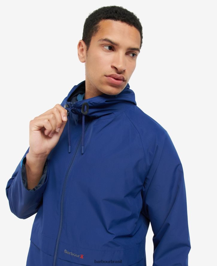 roupas Barbour jaqueta impermeável pockle azul escuro homens NH4442180