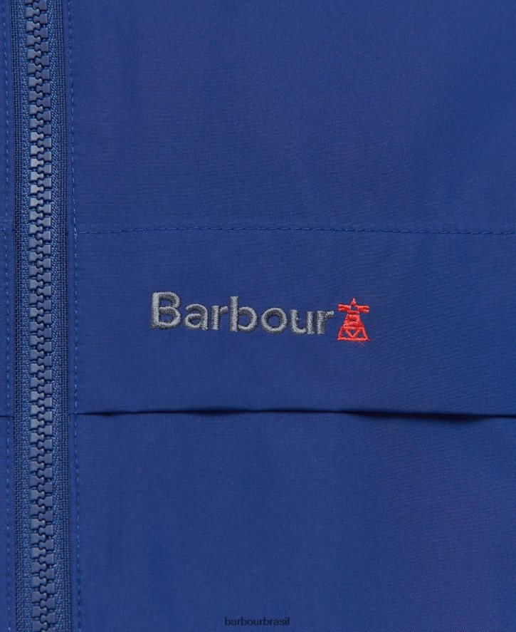 roupas Barbour jaqueta impermeável pockle azul escuro homens NH4442180