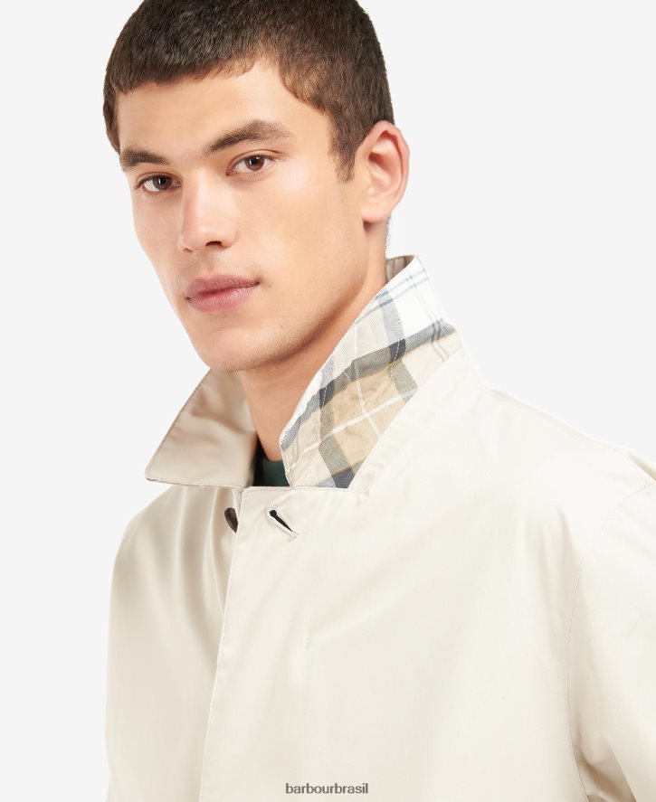 roupas Barbour jaqueta impermeável rokig marinho/marinha de verão homens NH4442178