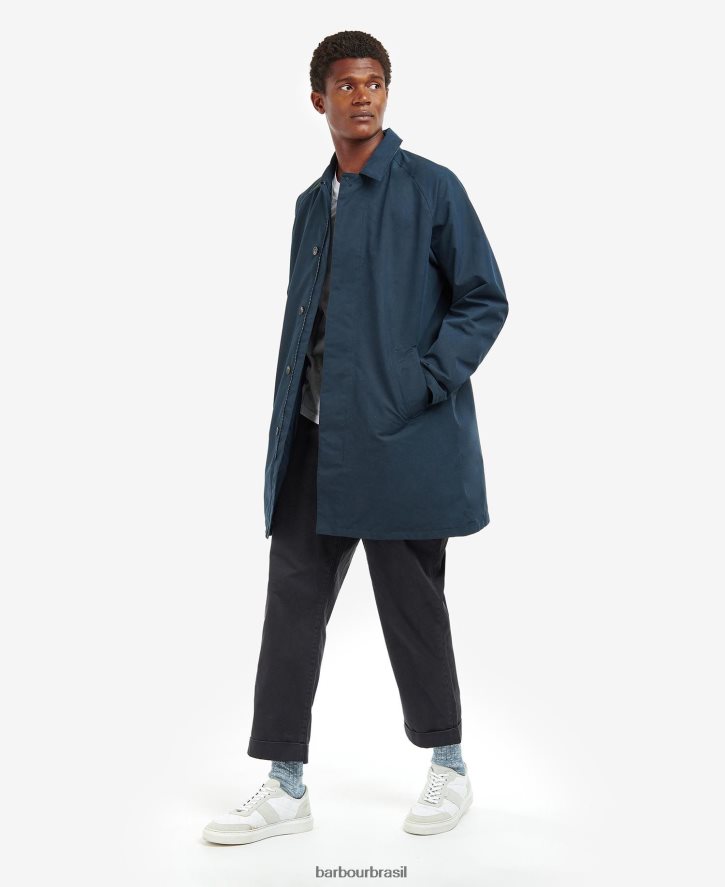 roupas Barbour jaqueta mac impermeável barnley aresta verde homens NH4442215