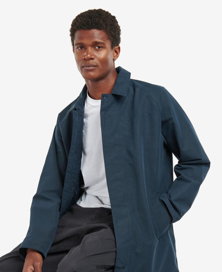 roupas Barbour jaqueta mac impermeável barnley aresta verde homens NH4442215