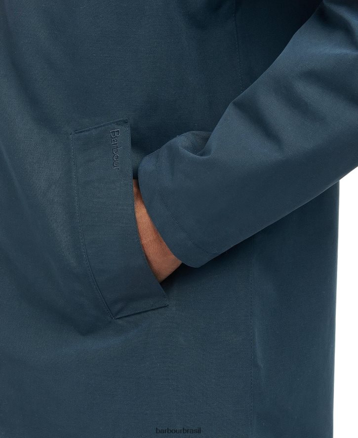 roupas Barbour jaqueta mac impermeável barnley aresta verde homens NH4442215