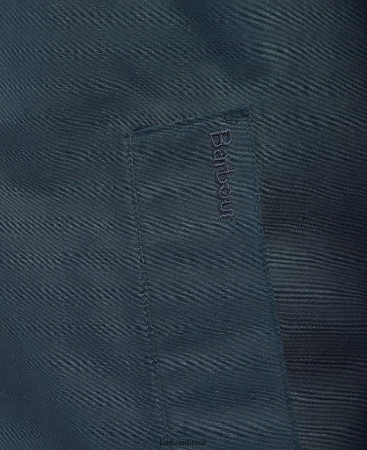 roupas Barbour jaqueta mac impermeável barnley aresta verde homens NH4442215