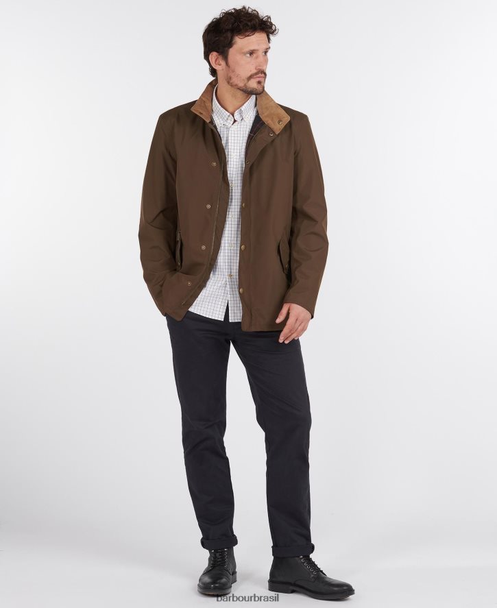 roupas Barbour jaqueta respirável impermeável colhereiro marinha homens NH4442179
