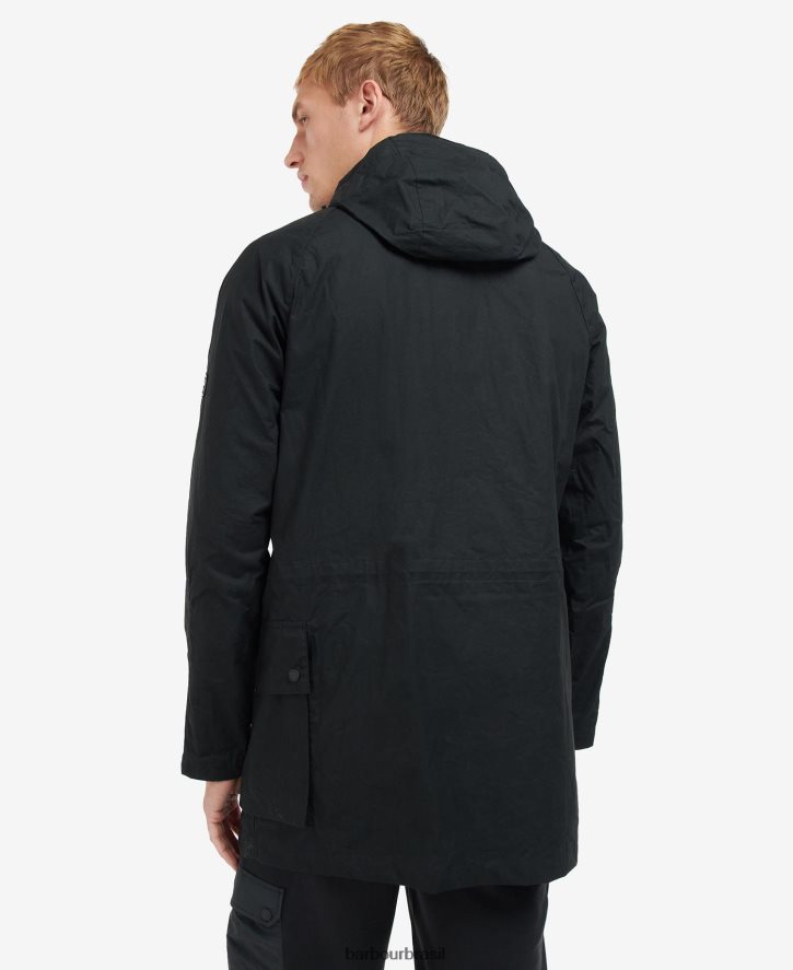 roupas Barbour lidar casaco casual parka preto clássico homens NH4442176