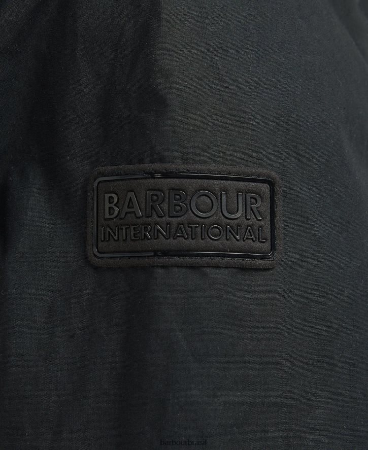 roupas Barbour lidar casaco casual parka preto clássico homens NH4442176