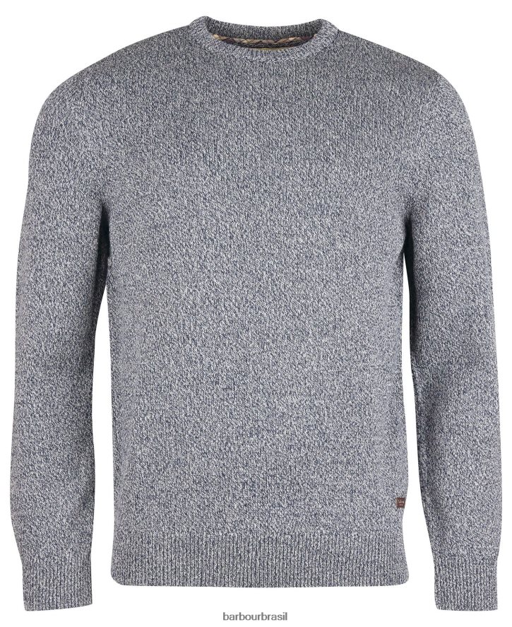 roupas Barbour algodão twist nelson tripulação marinha homens NH44421115