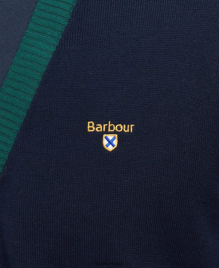 roupas Barbour cardigã babour sheldonian marinho clássico homens NH44421125