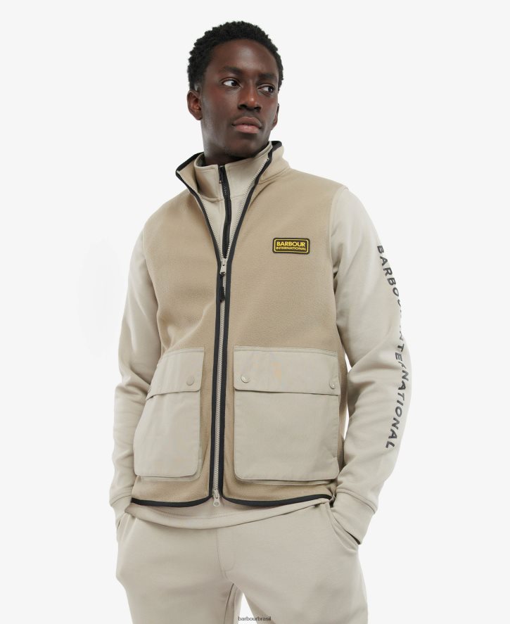 roupas Barbour colete de lã de carvalho concreto homens NH44421133