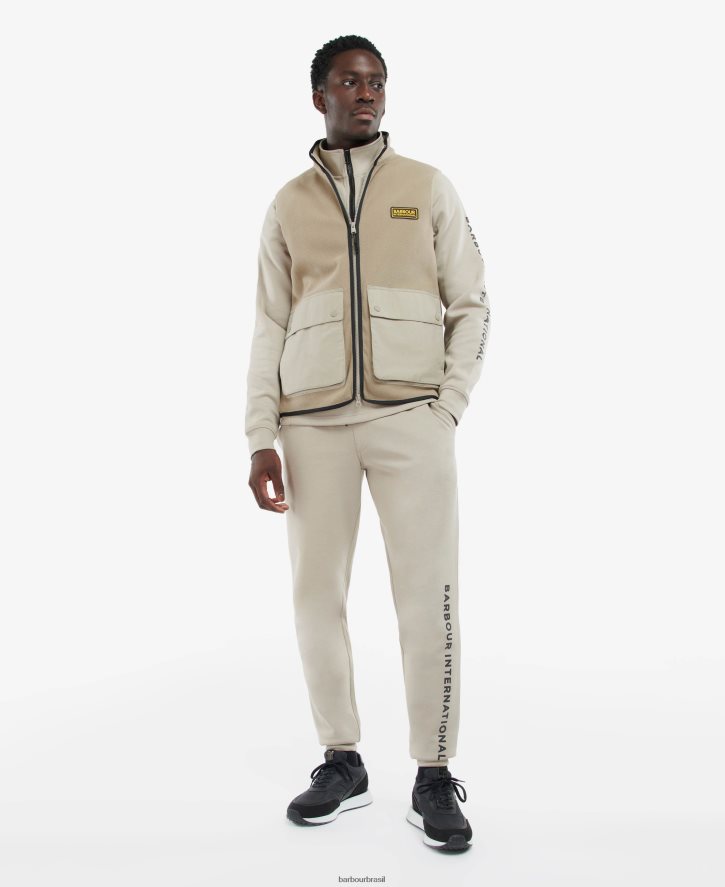 roupas Barbour colete de lã de carvalho concreto homens NH44421133