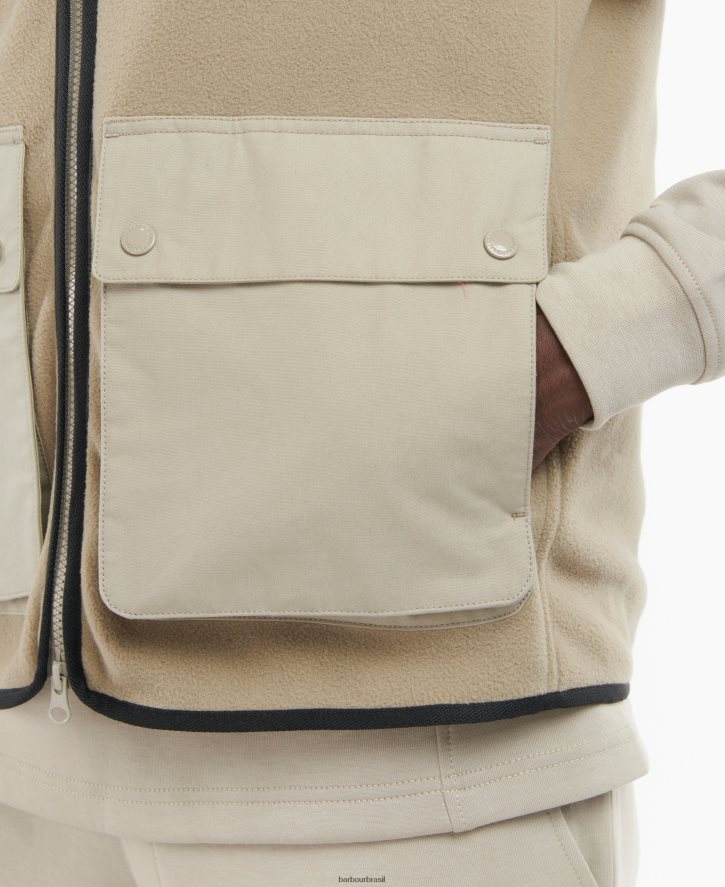 roupas Barbour colete de lã de carvalho concreto homens NH44421133