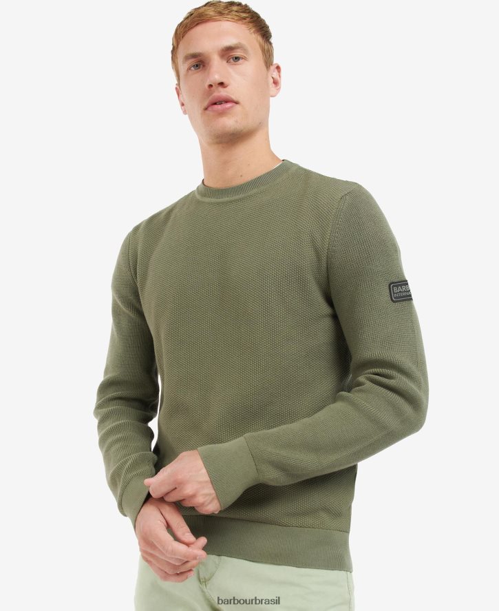 roupas Barbour dirigir jumper de malha preto clássico homens NH44421119