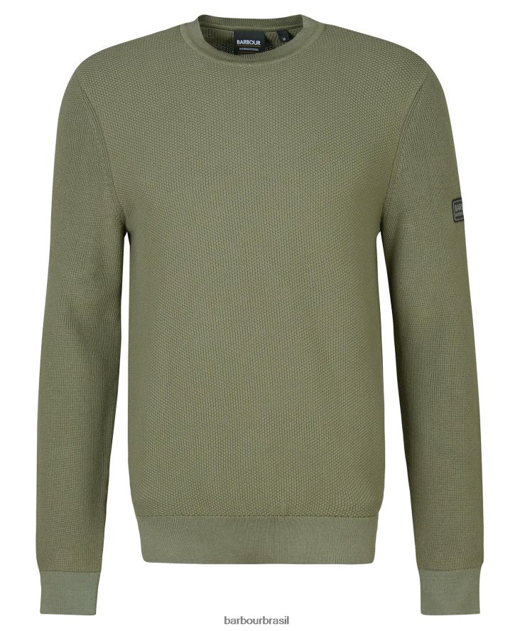 roupas Barbour dirigir jumper de malha preto clássico homens NH44421119