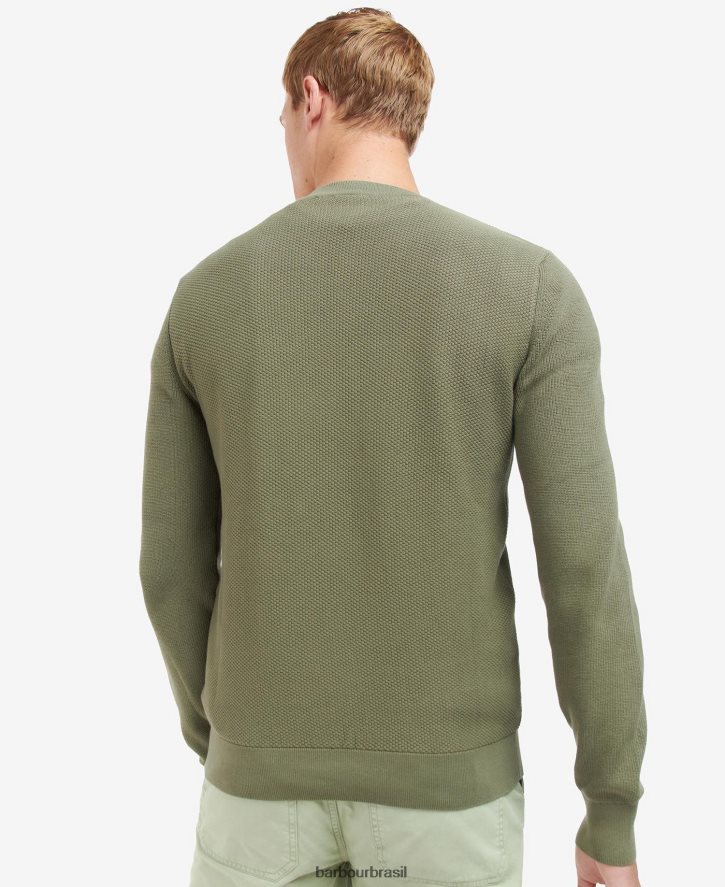 roupas Barbour dirigir jumper de malha preto clássico homens NH44421119