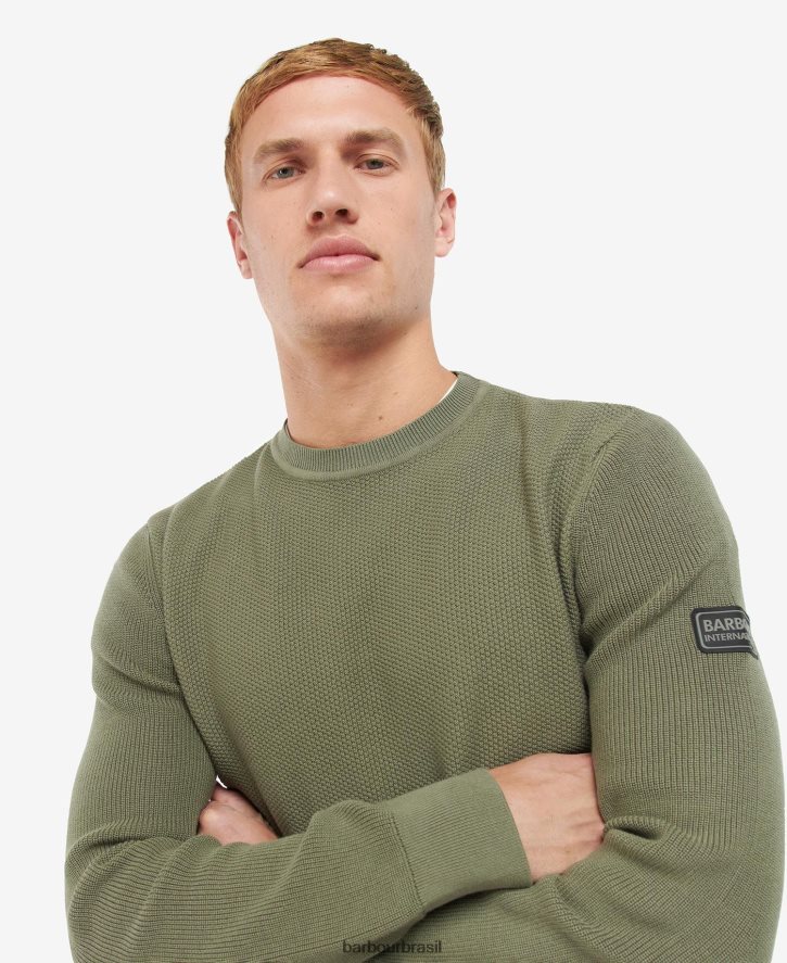 roupas Barbour dirigir jumper de malha preto clássico homens NH44421119