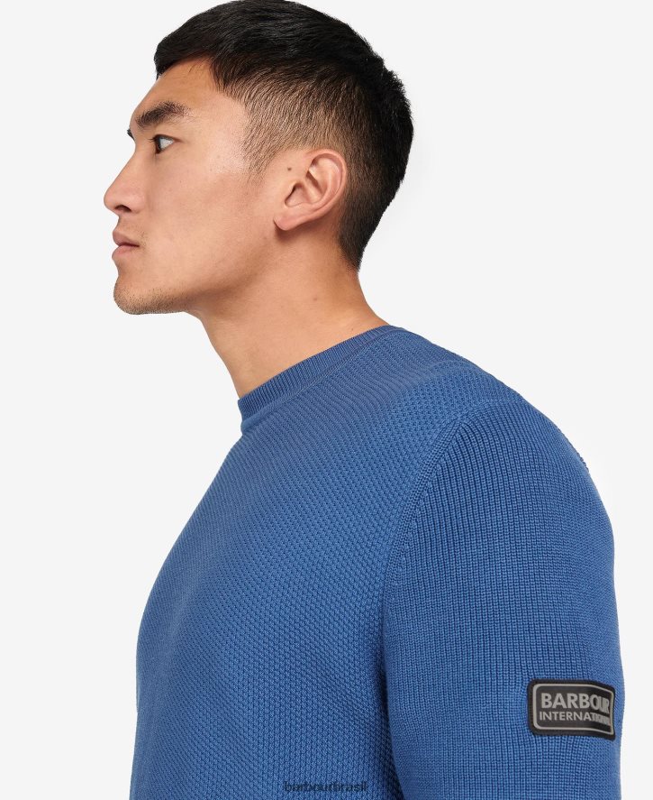 roupas Barbour dirigir jumper de malha preto clássico homens NH44421120