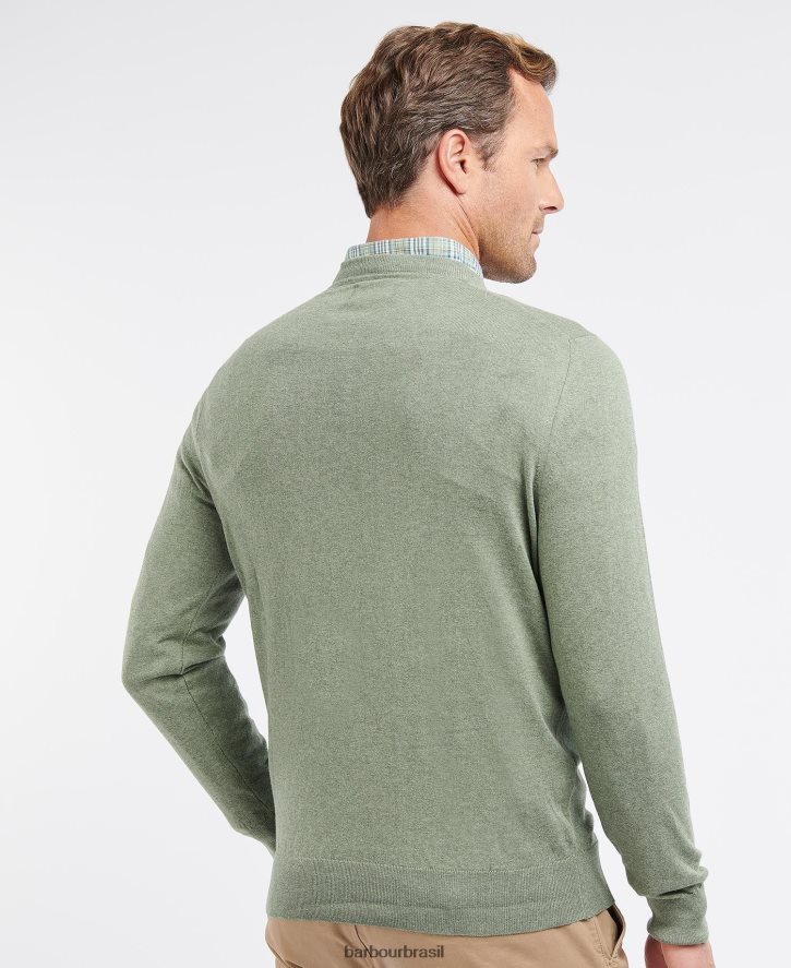 roupas Barbour equipe de algodão leve azul claro homens NH44421074