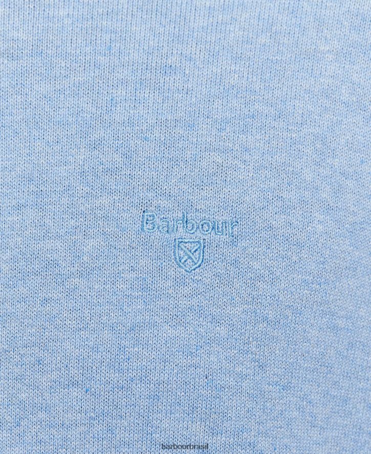roupas Barbour gola redonda algodão pima carvão homens NH44421076