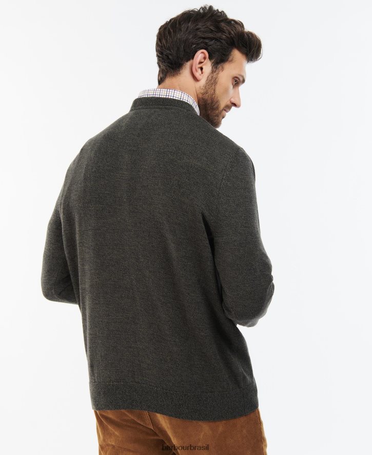 roupas Barbour jumper de tripulação Margarida cinzenta homens NH44421088