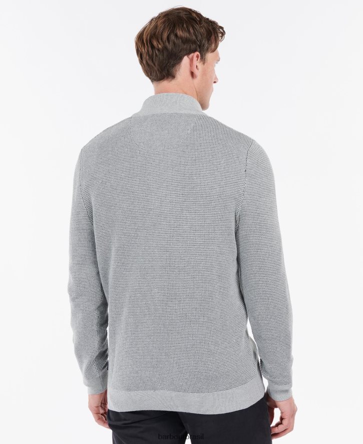 roupas Barbour moletom meia botão malcolm Margarida cinzenta homens NH44421108