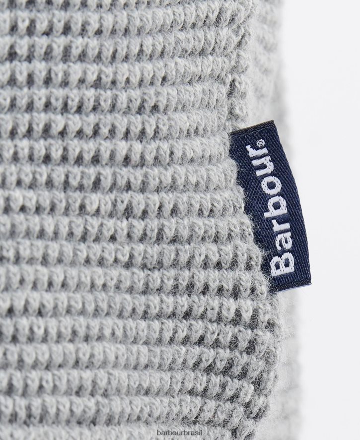 roupas Barbour moletom meia botão malcolm Margarida cinzenta homens NH44421108