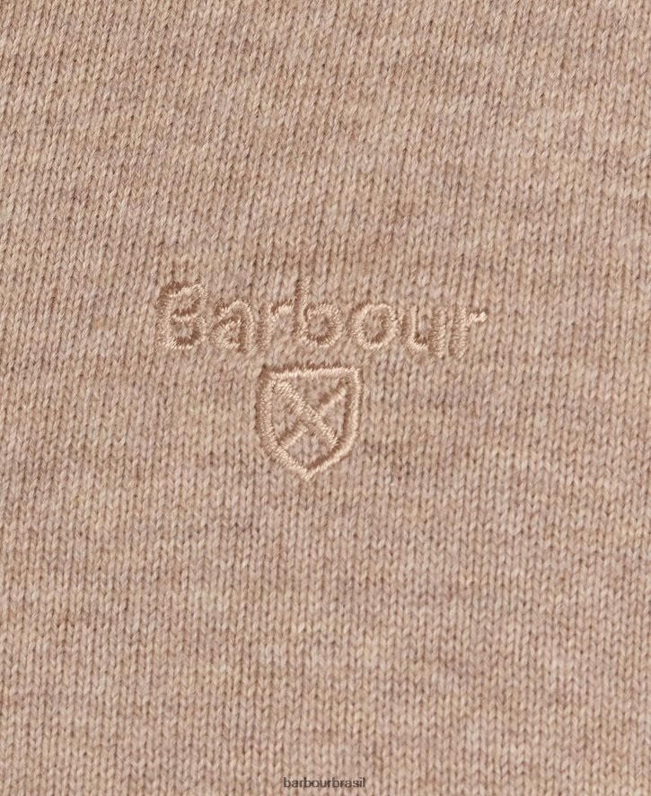 roupas Barbour suéter gola V em algodão pima marga cobalight homens NH44421091