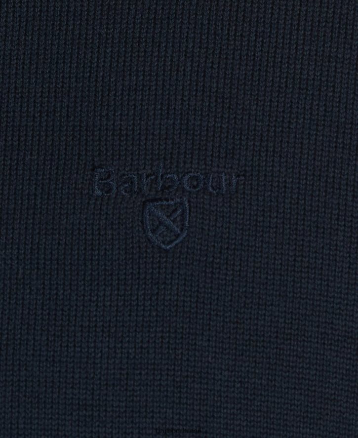 roupas Barbour suéter gola redonda de algodão pima carvão homens NH44421075