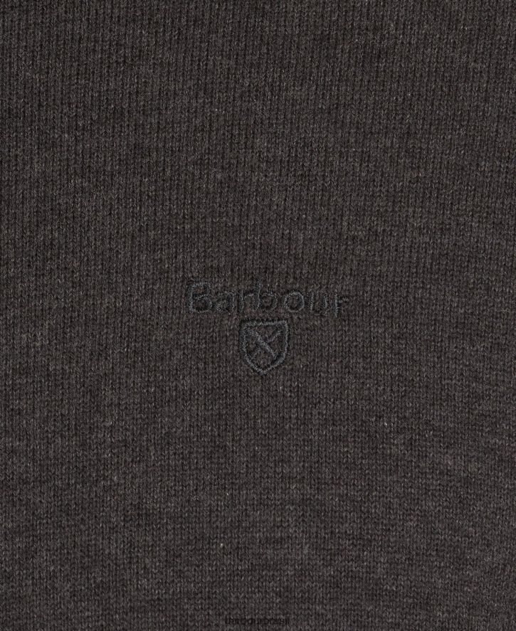 roupas Barbour suéter gola redonda de algodão pima névoa homens NH44421094