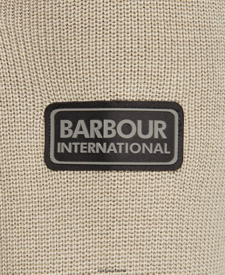 roupas Barbour suéter malha musgo preto clássico homens NH44421111