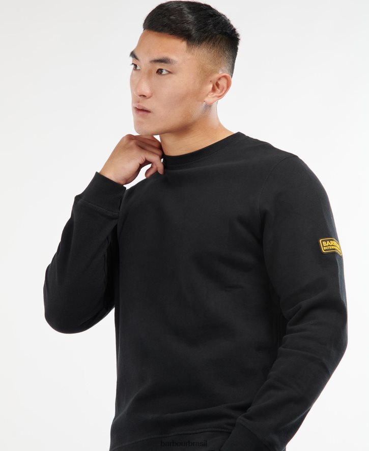 roupas Barbour distintivo pulôver internacional verde floresta homens NH44421008