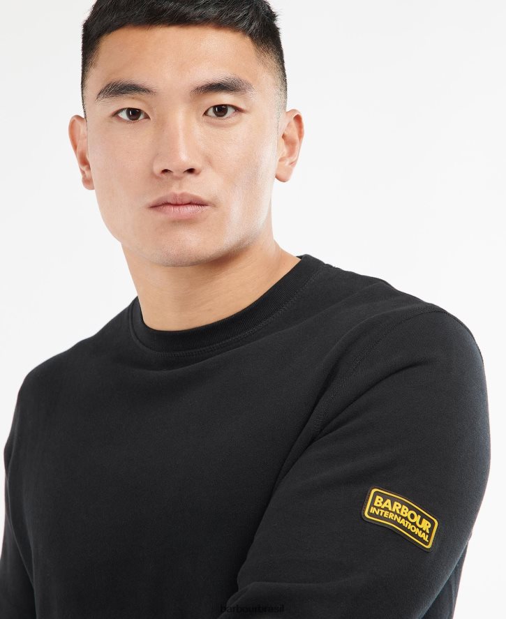 roupas Barbour distintivo pulôver internacional verde floresta homens NH44421008