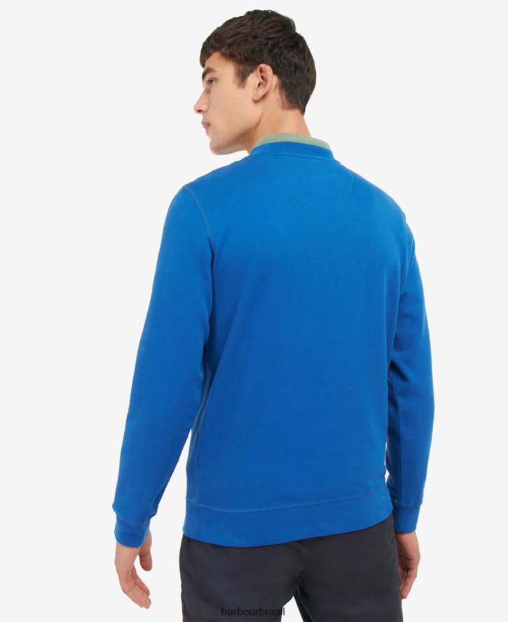 roupas Barbour jumper de tripulação debson azul mônaco homens NH44421034