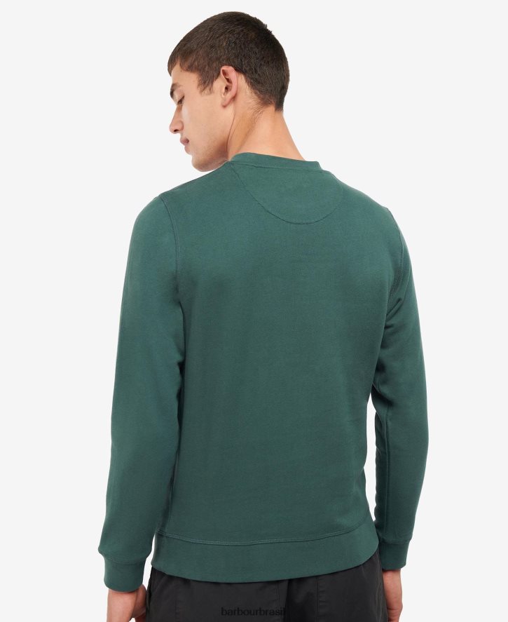 roupas Barbour jumper de tripulação debson azul mônaco homens NH4442992