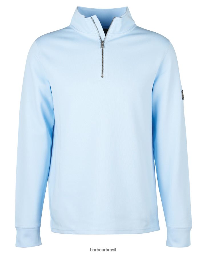 roupas Barbour mola meio zíper preto clássico homens NH44421000