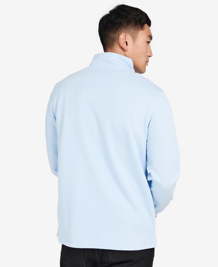 roupas Barbour mola meio zíper preto clássico homens NH44421000