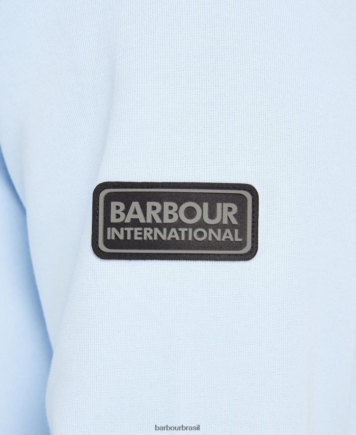 roupas Barbour mola meio zíper preto clássico homens NH44421000