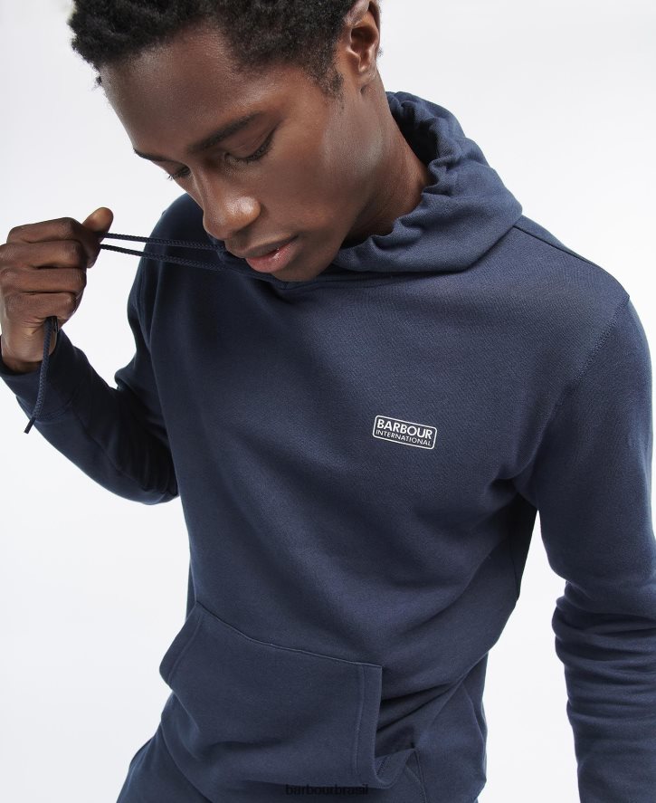 roupas Barbour moletom com logo internacional pequeno marga antracite homens NH4442989