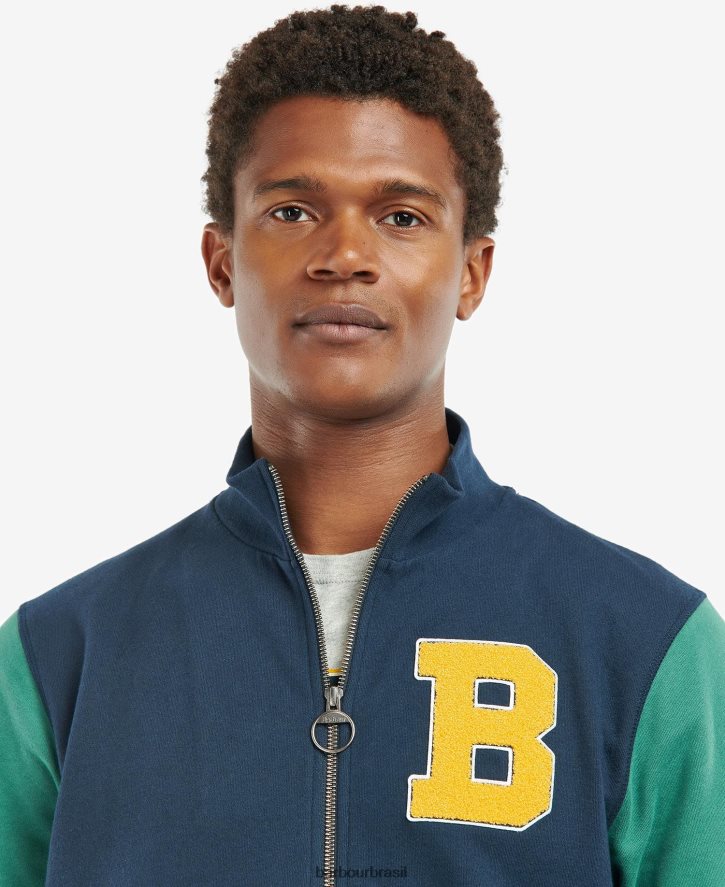 roupas Barbour jaqueta letterman northgate marinho clássico homens NH44421016