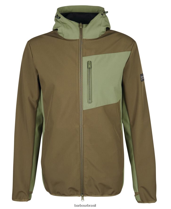 roupas Barbour jaqueta mercian shell & fleece preto clássico homens NH44421135