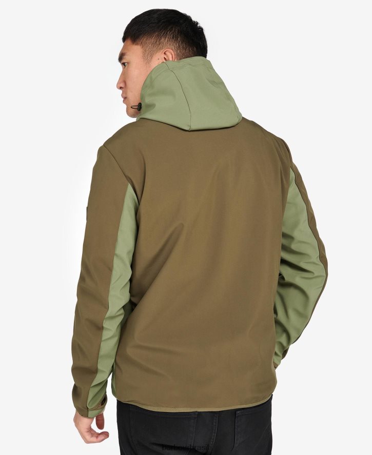 roupas Barbour jaqueta mercian shell & fleece preto clássico homens NH44421135