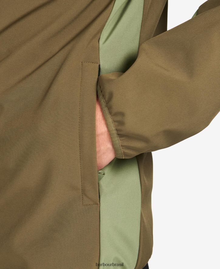 roupas Barbour jaqueta mercian shell & fleece preto clássico homens NH44421135