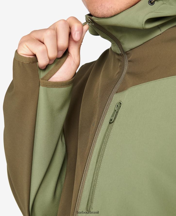 roupas Barbour jaqueta mercian shell & fleece preto clássico homens NH44421135