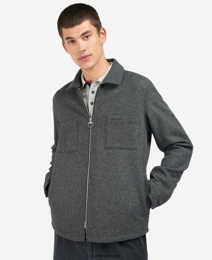 roupas Barbour lã de marfim carvão/cordovão homens NH4442220