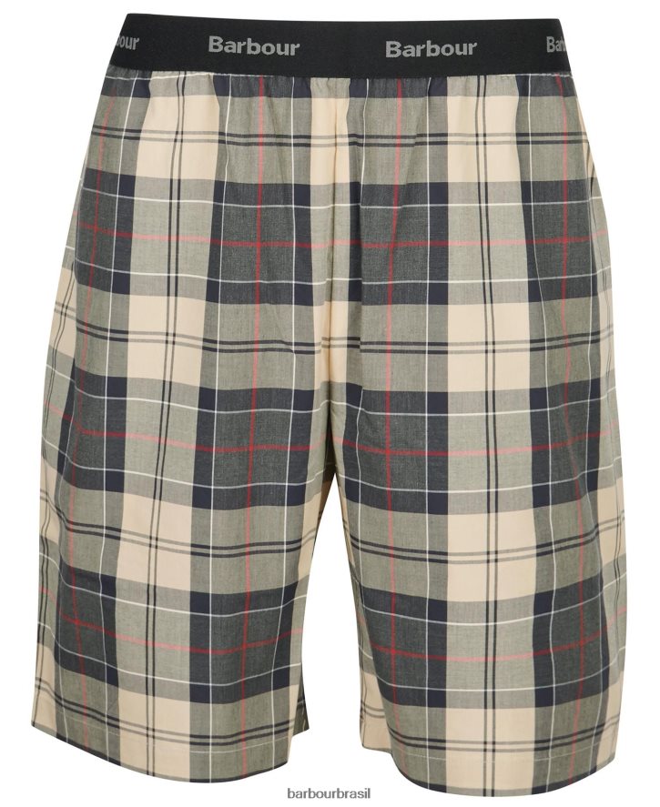 roupas Barbour conjunto de pijama de baile tartã marinho de verão homens NH44421240