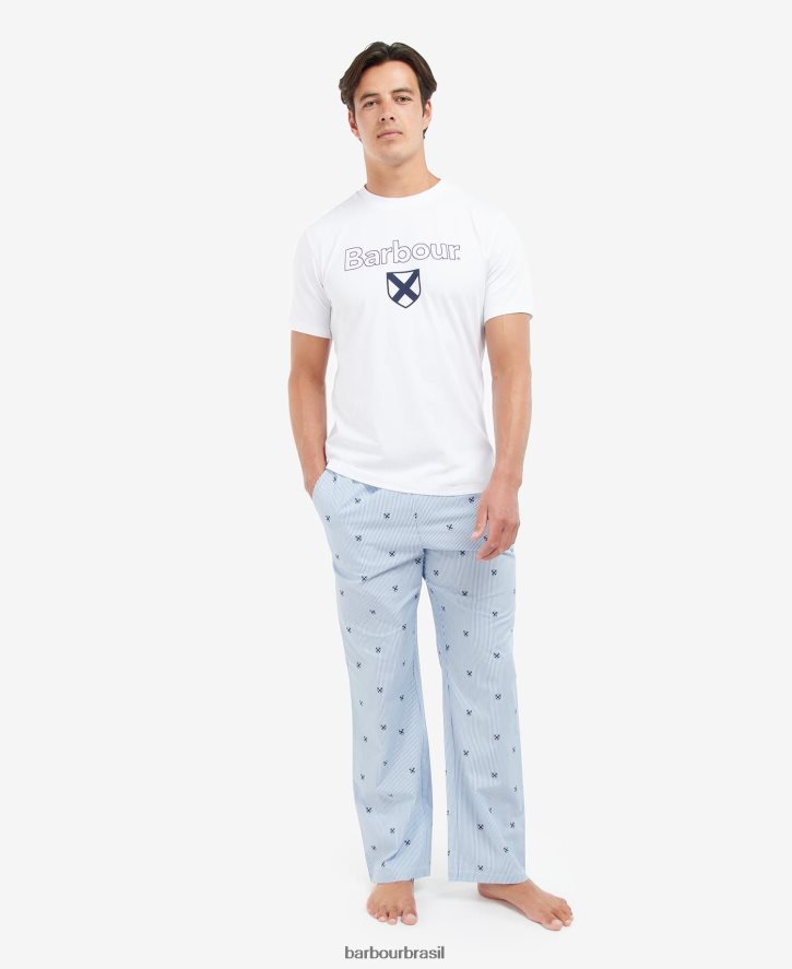 roupas Barbour conjunto de pijama de tomas azul clássico homens NH44421241
