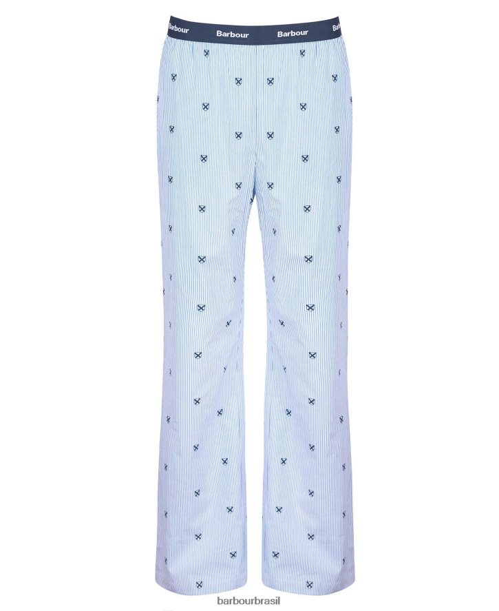 roupas Barbour conjunto de pijama de tomas azul clássico homens NH44421241